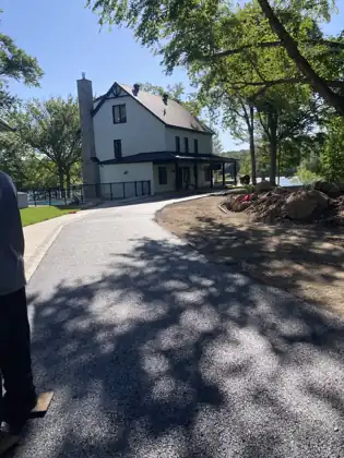 Entrée courbe haut de gamme à Sainte-Foy, Québec