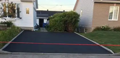 Nouvelle entrée d'asphalte résidentielle à Québec